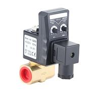 MasYosh Vanne de Vidange électronique, Panneau de Commande de Minuterie, Intervalle et Temps D'émission Réglables, Corps de Vanne en Laiton avec Protection IP65, pour Réservoir de (AC220V)