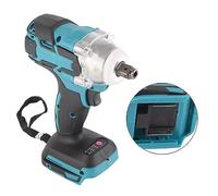 MasYosh Visseuse à Percussion, Perceuse à Main électrique sans Balais 18 V avec Mandrin carré et Lumière LED, Poignée en Caoutchouc Souple pour les Chantiers de Construction,