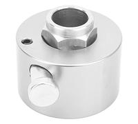 MasYosh Vole de Volant Sortie Rapide Disconnect Hub, Arbre de 3/4 Pouces avec Bouton-poussoir, pour Volant à 3 Trous, Matériau Métallique de qualité Supérieure, Rouille, Haute (Argent)