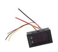 MasYosh Voltmètre Numérique Ammeter Double LED Tension de Tension Ampérage Méseur de Mesure DC 0V-100V (100A)