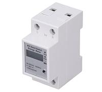 MasYosh WiFi Smart Energy Metter, 2p DIN Rail Installation avec Fonction de Commutation pour L'application, Matériau Ignifuge de Flamme PC, Joint de Cuivre, AC 90-250V, Courant