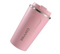 Masyrt Affichage intelligent de la température Tasse à café Portable 304 Tasse d'isolation en acier inoxydable Style simple Couleur pure Génération 2ème (510 ml)