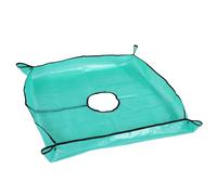 Masyrt Bâche paysagère pour élagage avec trou de 19,8 cm, bâche de imperméable avec boucle à 4 coins en polyéthylène pour l'élagage des arbustes et (39ème