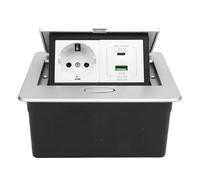 Masyrt Bande d'alimentation avec port USB A et C, 2 sorties Prong Outlet, PD20W, socle de charge rapide pour bureau, hôtel, école
