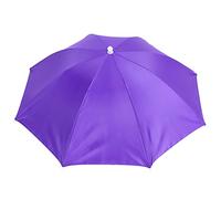 Masyrt Chapeau de parapluie pour adulte, imperméable, pliable, chapeau de soleil pour la pêche en plein air, la randonnée, bleu clair (violet)