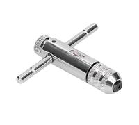 Masyrt Clé à cliquet - Maintien rigide - 3 positions - Transmission réglable - Différentes tailles de tarauds - Poignée en T pour alésoir de robinet