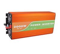 Masyrt Convertisseur D'Onduleur à Onde Sinusoïdale Pure 2000 W pour Système Solaire de Voiture, Onduleur Portable Compact avec écran LCD, Protection Intégrée et Ventilateur de (12V)