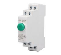 Masyrt Din Rail Bouton poussoir AC230V 2NO 2NC Pushbutton switch, JP9 Pushbutton switch, Din Rail Mount Pushbutton switches for Magnetic Starter Switch Electric Line Control (Green)
