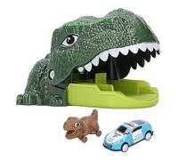 Masyrt Dinosaur Awalling Truck Toy for Kids, Kids Dinosaurs Car Playset Inertial Drive One Button Push Launch Dinosaurs Véhicule Launchage, Kids Dinosaur Car Toys for Boys Girls âgés de (Vert)