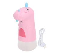 Masyrt Distributeur de savon automatique de dessin animé, rechargeable et étanche, électronique, idéal pour les enfants et la maison (rose)