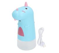 Masyrt Distributeur de savon automatique mignon de dessin animé, rechargeable et étanche, électronique, idéal pour les enfants et la maison (bleu)
