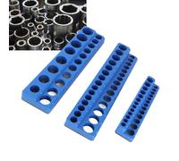 Masyrt Ensemble D'organisateurs de Douilles Magnétiques 3 Pièces, Supports de Douilles 1/4 Po 3/8 Po 1/2 Po, Plateaux de Douilles D'entraînement, Support de Douille Magnétique (Métrique