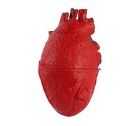 Masyrt Faux Cœur Humain en Latex, Accessoire de Décoration d'halloween en Forme de Cœur Réaliste et Sanglant, Accessoire de Faux Cœur pour Halloween, Accessoires d'horreur en Forme de (Rouge)
