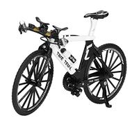 Masyrt Finger Mountain Bike Mini modèle de vélo en alliage pour la maison, le bureau, le lieu de travail, le bureau, la décoration, les cadeaux (blanc)