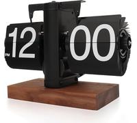 Masyrt Horloge de Bureau rétro à Rabat Automatique 24 Heures avec Base antidérapante, Horloge numérique réglable alimentée par Piles, créatif pour la Maison, Le Bureau, la