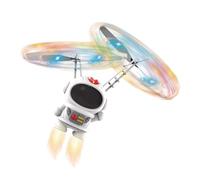 Masyrt Jouet pour enfants volant, avec éclairage LED, drone automatique d'évitement des obstacles, améliore l'expérience de vol d'astronaute, éclairage LED cool (blanc)