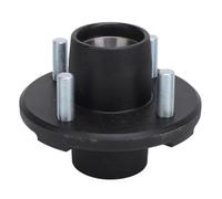 Masyrt Kit de Moyeu de Remorque 2000 LB 4 sur 4 Pouces, Roulement de Charge Stable et élevé avec Installation Simple, Matériau Métallique, Vis à Goujon pour Broches Droites de