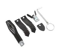 Masyrt Kit de Tête D'outil de Nettoyage RV de 6 Pièces, Tête de Tête de Coupe-Nettoyant en Métal pour le Nettoyant pour Drainage pour 5/16 Pouces à 3/4 Pouces Câble de Serpent avec un