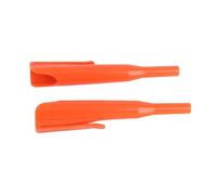 Masyrt Lot de 2 housses de protection pour crayon de menuisier, trou profond, fente anti-glissement, avec couvercle de protection pour le travail du bois, poche pour une protection efficace (orange)