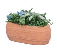 Masyrt Maison de poupée mini fleurs jardin DIY miniature mini maison de poupée verte accessoires fille