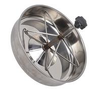 Masyrt Mangeoire pour porcelets en acier inoxydable, design antirouille avec grande capacité, mangeoire réfléchissante pour animaux de ferme avec plusieurs positions d'alimentation (grand)