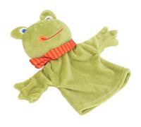 Masyrt Marionnettes de Noël pour marionnette à main en peluche douce, coton PP, mignon, jouet en peluche de dessin animé pour l'interaction parent-enfant (grenouille)