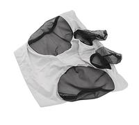 Masyrt Masque anti-mouches pour chevaux - En maille respirante et élastique - Avec protection des oreilles - Convient à tous - Gris