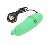 Masyrt Mini collecteur de poussière pour ongles, aspirateur de bureau, portable, petit aspirateur USB, avec brosse et lampe pour petits objets, miettes (vert)