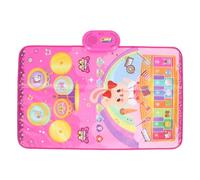 Masyrt Musical Play Mat Drum, Piano Key et Toy Drum, Kids Educational Jazz Drum Playmat avec Drumsticks, pour Tout-Petit