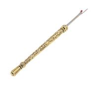 Masyrt Outil de retrait de couture polyvalent efficace et sûr avec ruban de positionnement pour travaux manuels, couture, petit (doré)