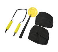 Masyrt Piolet pour la pêche sur glace en plein air, piolet d'urgence avec poignée ergonomique, acier inoxydable PVC de qualité supérieure, flanelle, matériau ABS, ensemble de genouillères