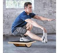 Masyrt Planche D'équilibre en Bois, Surface Antidérapante pour | Construction en contreplaqué de Bois Dur, Taille 16,93 X 12,80 Pouces, capacité de 350 Lb, Prise en Main Pieds Nus,
