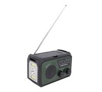 Masyrt Radio d'urgence de 16000mah, Solar Hand Crank Am FM WB Patrimarie avec Chargeur de Téléphone Portable, Lampe de Lecture de Lampe de Poche SOS Olive pour Une Utilisation