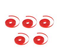 Masyrt Ruban Adhésif Double Face 15 Mm X 11 Mm X 1 Mm X 4 M, 5 Rouleaux, Doublure Rouge, Adhésif Super Puissant, Transparent, Résistant à la Chaleur, Ne Laisse Aucun Résidu Après le