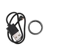 Masyrt Smart Health Ring, IP68 Waterproof, Sleep Step Tracking, Camera Shutter Remote Fitness Tracker pour Hommes Femmes Noir avec Interaction Gestion, Optique (Taille 9 (ID 18,9 mm / 0,74 pouce C