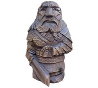 Masyrt Statues de Dieux Nordiques - Statue de Viking Odin Ulfhednar - Figurine de mythologie Viking Nordique - Décoration païenne Nordique pour la Maison, l'extérieur, Le Jardin (épée