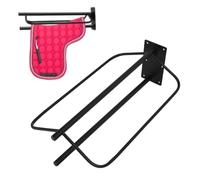 Masyrt Support de Selle en Métal, Selle Murale Robuste, Support de Mural Facile à Installer pour L'organisation du Stockage du Matériel de Cheval
