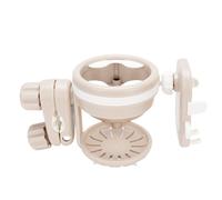 Masyrt Support de Tasse de Poussette Universelle, Plastes de Rotation à 360 Degrés en Plastique Porte-troncs avec Support de Téléphone Facile à Nettoyer pour Walker Pushchair Buggy (Kaki)