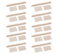 Masyrt Tabulation du Support de Montage à Glissière Plastique Tabs de Support de Support de Glissière, Filtre Strip Adhésif Plastic Slim Transparent à Double Face Tabulation du Support