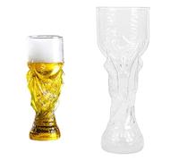 Masyrt Verre à Bière, Verre à Bière Trophée de la Coupe du Monde 2026, Verres épais Faciles à Saisir pour une Rétention de Mousse Stable, Verres à sur le Thème du Football de 850