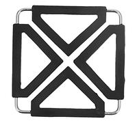Mat à Bascule en Silicone en Acier Inoxydable Hot Pot Solder Couctes de Non-gasters Hauteur de Bols d'isolation Tapis Pliable Table Pad CUIET (Noir)