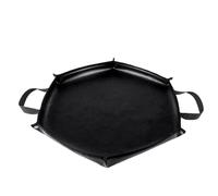 Mat à bilan Hexagonal du Bois de Chauffage - Tampon de Bouclier Thermique Pliable, Couvercle de Protection Contre Les Fosse à feu | Patio BBQ Durable