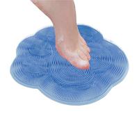 Mat à épurateur à pied - Exfoliant d'aspiration de douche, tapis de massage des pieds en silicone | Tampon de nettoyage à poils doux avec action de pelage de peau, outil de lavage parfait dans la scèn