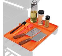 Mat à grille - 16.14x11.61x0.67 pouce de repos ustensile, protecteur en silicone flexible, porte-outils de cuisine avec surfaces antiadhésive | Accessoires de barbecue en plein air pour la cuisine de