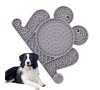 Mat à lécher de Chien, Mat de léchage de Chiots,Bol de léchage de Chiens en Forme de Grenouille en Silicone avec Aspiration - Plateau léchable sensoriel Non GLIP