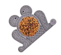 Mat à lécher de chien, Mat de léchage de chiots, Sasconcone aspiration tas de chiens Faisseur en forme de grenouille, Sendeur lent, plate de interactive léchable et sensorielle, stimulation mentale ex