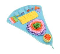 Mat à Lisse de Chiot, Tapis de creusement pour Chiens, Conception d'avion Pad Le reniflement de Compagnie, Jouet de Puzzle Lent pour l'ennui de soulagement interactif, Bol des Lapins