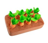 Mat à littoral de carotte - Toy en peluche de carotte de chien | Mat de reniflement d'interaction pour animaux de compagnie, 2 jeux de nasme non glissants, jouets interactifs pour chiens en peluche jo
