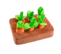 Mat à littoral de carotte - Toy en peluche de carotte de chien | Mat de reniflement d'interaction pour animaux de compagnie, 2 jeux de nasme non glissants, jouets interactifs pour chiens en peluche jo