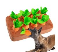 Mat à littoral de chien - Tampon d'alimentation interactif, jouet de carotte en peluche, mastication de légumes en peluche, tapis d'entraînement doux | Jeu de reniflement engageant pour les chiots pet